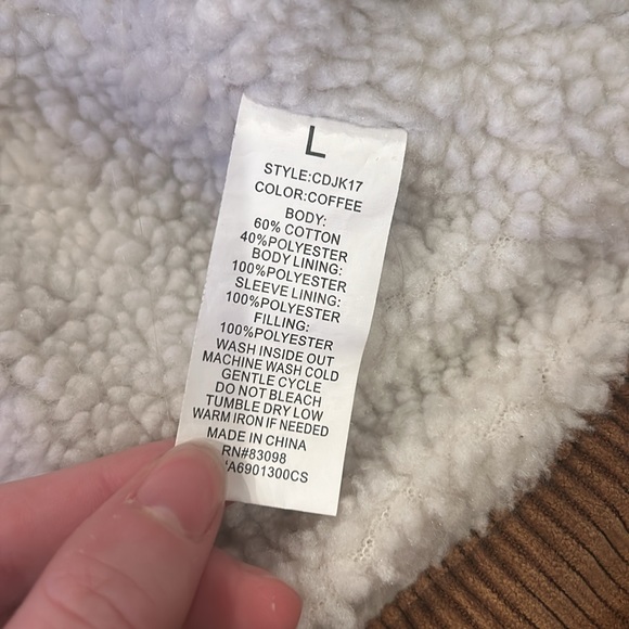 Kids Large Brown corduroy Jacket - Picture 6 of 7